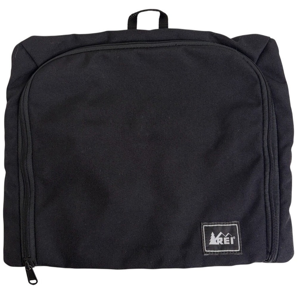 NEW REI Hanging Travel Toiletry Bag Black Lightweight Camping Backpacking Ultra